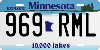MN license plate 969RML