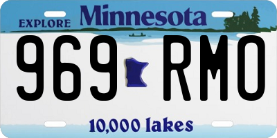 MN license plate 969RMO