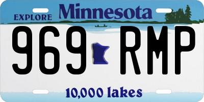 MN license plate 969RMP