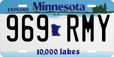 MN license plate 969RMY