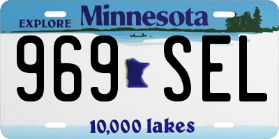 MN license plate 969SEL