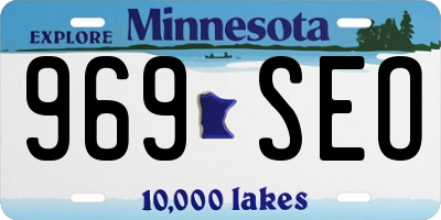 MN license plate 969SEO