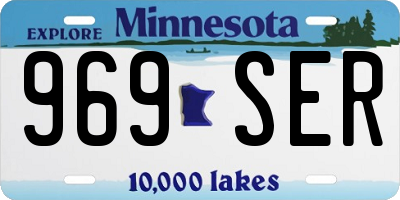MN license plate 969SER