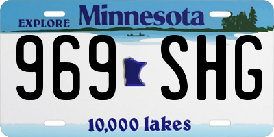 MN license plate 969SHG