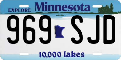 MN license plate 969SJD