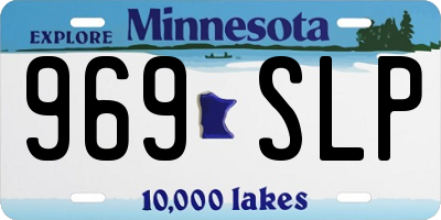 MN license plate 969SLP