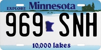 MN license plate 969SNH