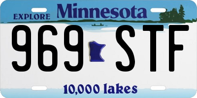 MN license plate 969STF
