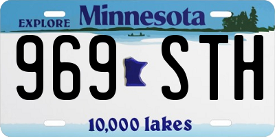 MN license plate 969STH