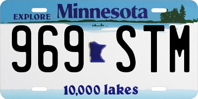 MN license plate 969STM