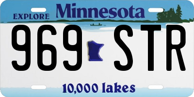 MN license plate 969STR
