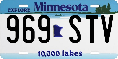 MN license plate 969STV