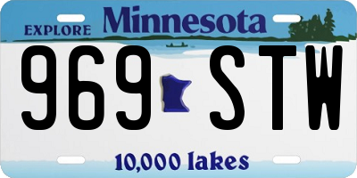MN license plate 969STW