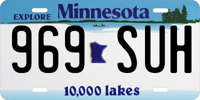 MN license plate 969SUH
