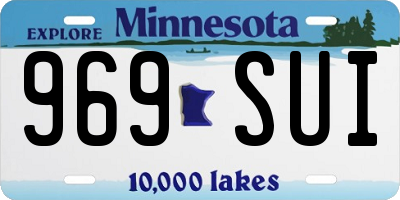 MN license plate 969SUI