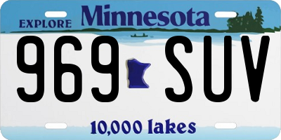 MN license plate 969SUV