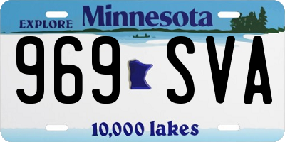 MN license plate 969SVA