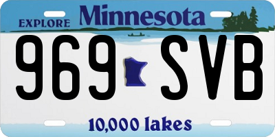 MN license plate 969SVB