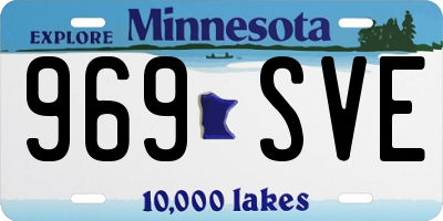 MN license plate 969SVE