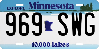 MN license plate 969SWG