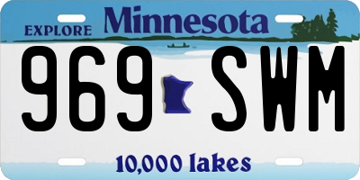 MN license plate 969SWM