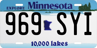 MN license plate 969SYI
