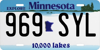 MN license plate 969SYL