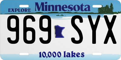 MN license plate 969SYX