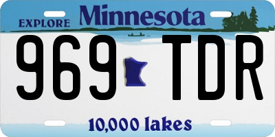 MN license plate 969TDR