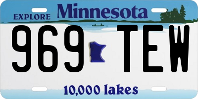 MN license plate 969TEW