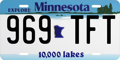 MN license plate 969TFT