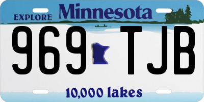 MN license plate 969TJB