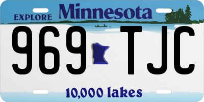 MN license plate 969TJC