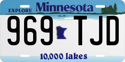 MN license plate 969TJD