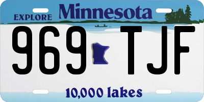 MN license plate 969TJF