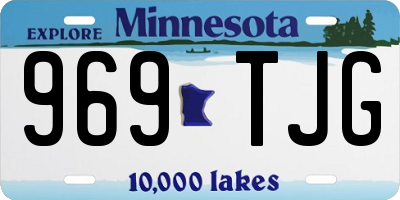 MN license plate 969TJG