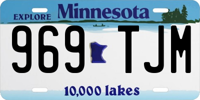 MN license plate 969TJM