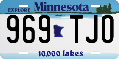 MN license plate 969TJO