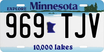 MN license plate 969TJV