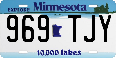 MN license plate 969TJY