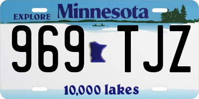 MN license plate 969TJZ