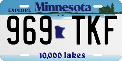 MN license plate 969TKF