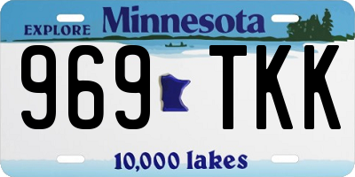 MN license plate 969TKK