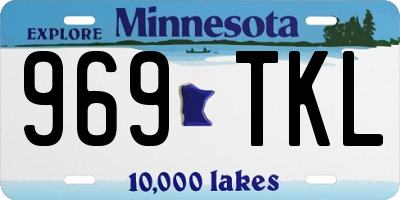 MN license plate 969TKL