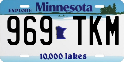 MN license plate 969TKM