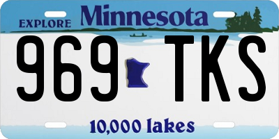 MN license plate 969TKS