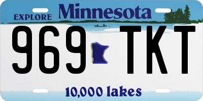 MN license plate 969TKT