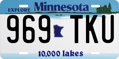MN license plate 969TKU