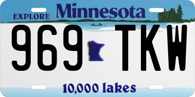 MN license plate 969TKW
