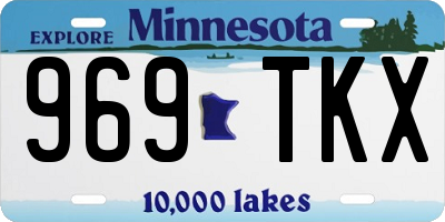 MN license plate 969TKX